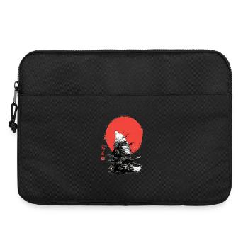 Samouraï Loup sous le Soleil Pourpre - Sacoche pour ordinateur portable 15 pouces - noir - Devant