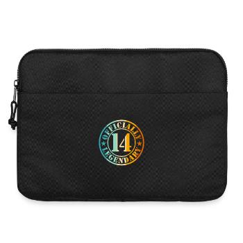 14. Geburtstag Junge Mädchen Legende Level 14 - Laptoptasche 15" - Schwarz - Vorne