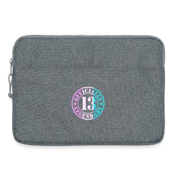 13. Geburtstag Junge Mädchen Legende Level 13 - Laptoptasche 15" - Grau meliert - Vorne