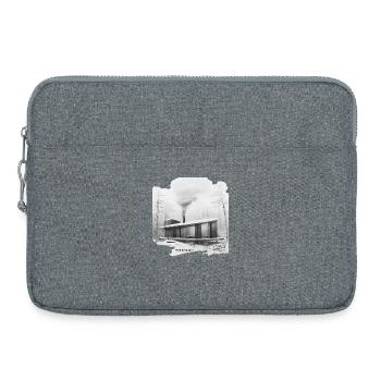 Silent Winter Modern Cabin - Laptop bag 15" - heather grey - Front