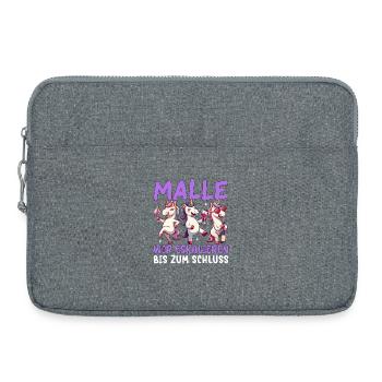 Malle Wir Eskalieren Bis Zum Schluss Einhorn - Laptoptasche 15" - Grau meliert - Vorne