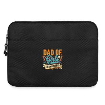 Dad of Girls Baseball Papa Töchter Sport - Laptoptasche 15" - Schwarz - Vorne