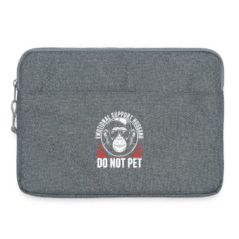 Soutien émotionnel Mari Singe - Sacoche pour ordinateur portable 15 pouces - gris chiné - Devant
