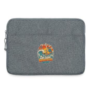 Wingfoil Wave Rider Sunset - Laptop bag 15" - heather grey - Front