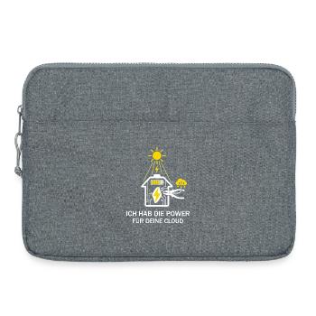 Solar Handwerker Cloud Power   - Laptoptasche 15" - Grau meliert - Vorne