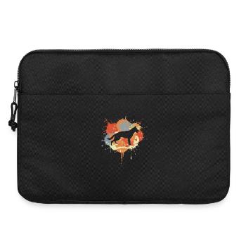 Deutscher Schäferhund Graffiti - Laptoptasche 15" - Schwarz - Vorne
