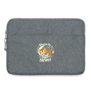 Tigre de rêve - Sacoche pour ordinateur portable 15 pouces - gris chiné - Devant