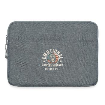 Mari de soutien émotionnel ne caressent pas - Sacoche pour ordinateur portable 15 pouces - gris chiné - Devant