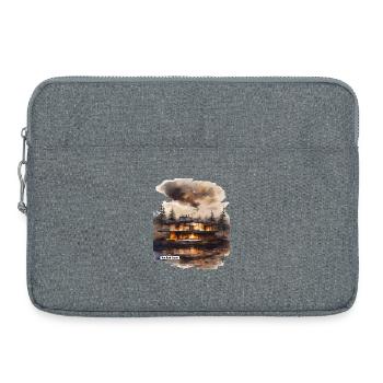 Maison moderne Lakeside Inferno - Sacoche pour ordinateur portable 15 pouces - gris chiné - Devant