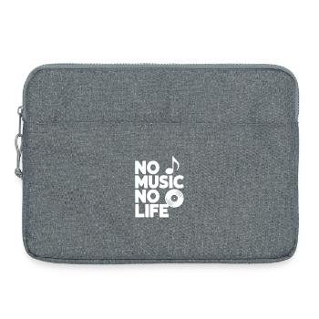 No Music No Life - Laptop bag 15" - heather grey - Front