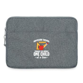 Montessori Education Teacher School Employee - Laptop bag 15" - heather grey - Front