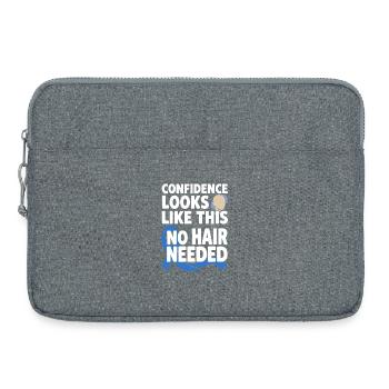Alopezie-bewusstsein Alopecia Areata Haarausfall - Laptoptasche 15" - Grau meliert - Vorne