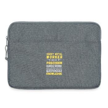 Definition des Blecharbeiters – lustiger Handwerker - Laptoptasche 15" - Grau meliert - Vorne