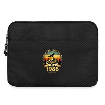 Cadeau du 40e anniversaire Mari Original mai 1986 - Sacoche pour ordinateur portable 15 pouces - noir - Devant