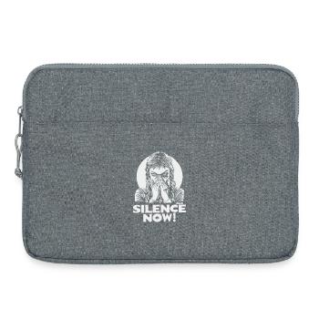 Silence Now: Quiet Rebellion - Laptop bag 15" - heather grey - Front