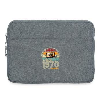 Cadeau du 56e anniversaire Mari Meilleur de mai 1970 - Sacoche pour ordinateur portable 15 pouces - gris chiné - Devant