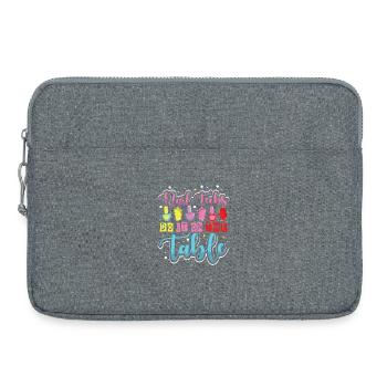 Designer de manucures Salon de manucure cosmétiques - Sacoche pour ordinateur portable 15 pouces - gris chiné - Devant