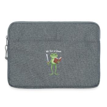 Nous testons à Dawn Frog Knight - Sacoche pour ordinateur portable 15 pouces - gris chiné - Devant