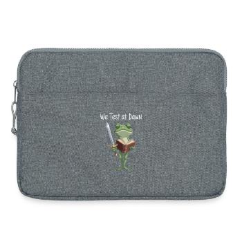 Dawn Quest : Épée et Tome de la Grenouille - Sacoche pour ordinateur portable 15 pouces - gris chiné - Devant