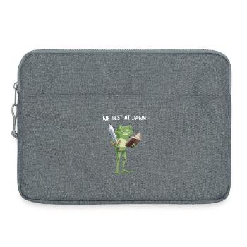 Dawn Quest Frog : Épée et Tome - Sacoche pour ordinateur portable 15 pouces - gris chiné - Devant