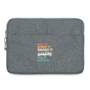 Demolition Derby - Laptoptasche 15" - Grau meliert - Vorne