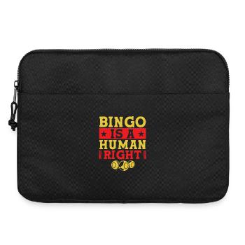 Le bingo est un droit humain - Sacoche pour ordinateur portable 15 pouces - noir - Devant