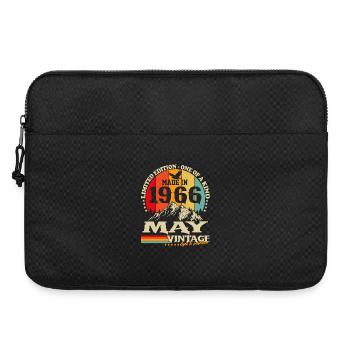 Mai 1966 Jahrgang geboren Geburtstag Geschenk - Laptoptasche 15" - Schwarz - Vorne