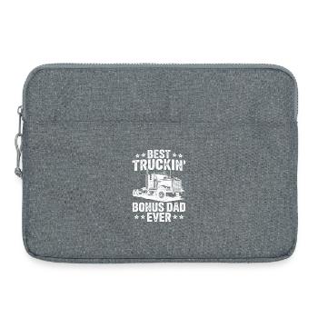 Meilleur bonus de camionnage Papa de tous les temps Chauffeur de camion Routier - Sacoche pour ordinateur portable 15 pouces - gris chiné - Devant