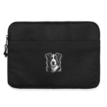 Border Collie - Sacoche pour ordinateur portable 15 pouces - noir - Devant