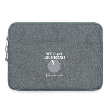 Bass Today Funny Bassist Diagram - Laptop bag 15" - heather grey - Front