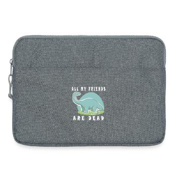 Alle meine Freunde sind tot, Dino - Laptoptasche 15" - Grau meliert - Vorne