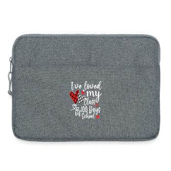 J’ai adoré ma classe 100 jours - Sacoche pour ordinateur portable 15 pouces - gris chiné - Devant