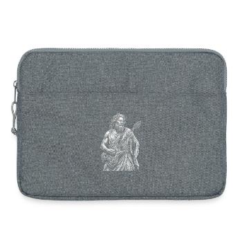Poséidon joue de la guitare - Sacoche pour ordinateur portable 15 pouces - gris chiné - Devant