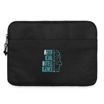 Artificial Intelligence Circuit Face Design - Laptop bag 15" - black - Front