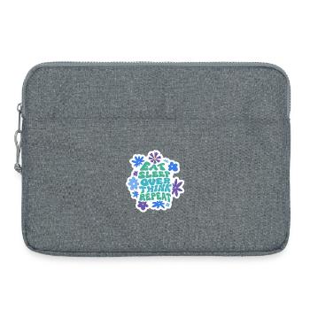 Trouble anxieux Les troubles anxieux Mangent Trop réfléchissent au sommeil - Sacoche pour ordinateur portable 15 pouces - gris chiné - Devant