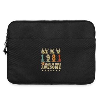 Mai 1981: 45 Jahre Awesome - Laptoptasche 15" - Schwarz - Vorne