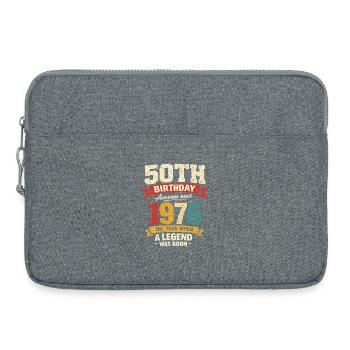 50 Years Anniversary Legend 1976 - Vintage - Laptop bag 15" - heather grey - Front