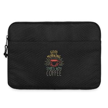 Good Morning Coffee Office Humor - Laptop bag 15" - black - Front
