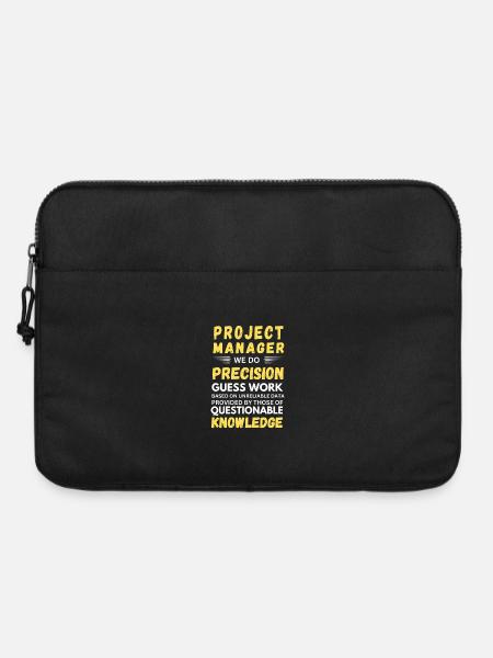 Projektleiter: Wir machen präzise Ratenarbeit. - Laptoptasche 15" - Schwarz