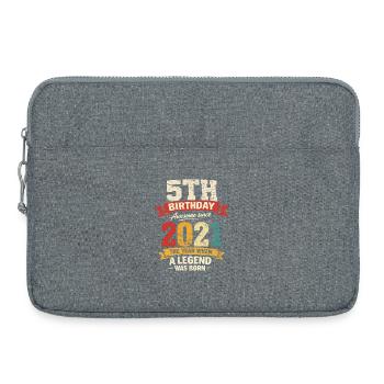 5 Year Anniversary Legend 2021 – Vintage - Laptoptasche 15" - Grau meliert - Vorne