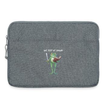 Guerrier Grenouille de Test de l’Aube - Sacoche pour ordinateur portable 15 pouces - gris chiné - Devant