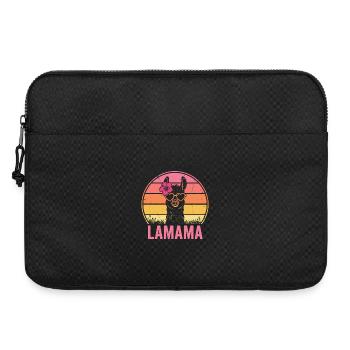 Lamama Lama Maman Maman Mère Amoureuse des Animaux - Sacoche pour ordinateur portable 15 pouces - noir - Devant