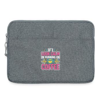 Infirmière de nuit, fatiguée - Sacoche pour ordinateur portable 15 pouces - gris chiné - Devant