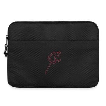 Hobby Horsing | Reiten | Sport | Geschenk - Laptoptasche 15" - Schwarz - Vorne