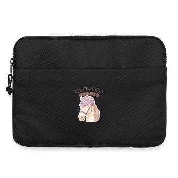 Hooves and Hearts Horse Lover - Laptoptasche 15" - Schwarz - Vorne