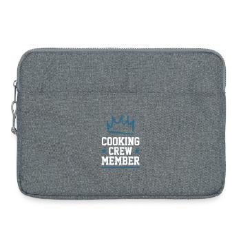 Équipe de cuisine - Sacoche pour ordinateur portable 15 pouces - gris chiné - Devant