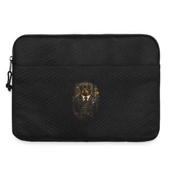 Rottweiler Hund In Mafia - Laptoptasche 15" - Schwarz - Vorne