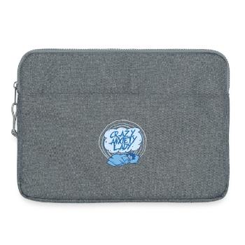 Trouble anxieux, troubles anxieux, dame anxieuse folle - Sacoche pour ordinateur portable 15 pouces - gris chiné - Devant