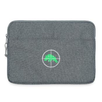 Chasse au porc, chasseur, chasse au sanglier sauvage - Sacoche pour ordinateur portable 15 pouces - gris chiné - Devant