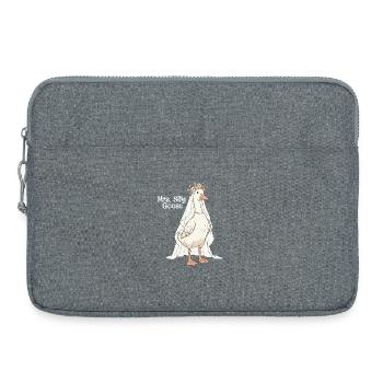 Mrs Silly Goose Lustiger Hochzeitspaar-Humor - Laptoptasche 15" - Grau meliert - Vorne